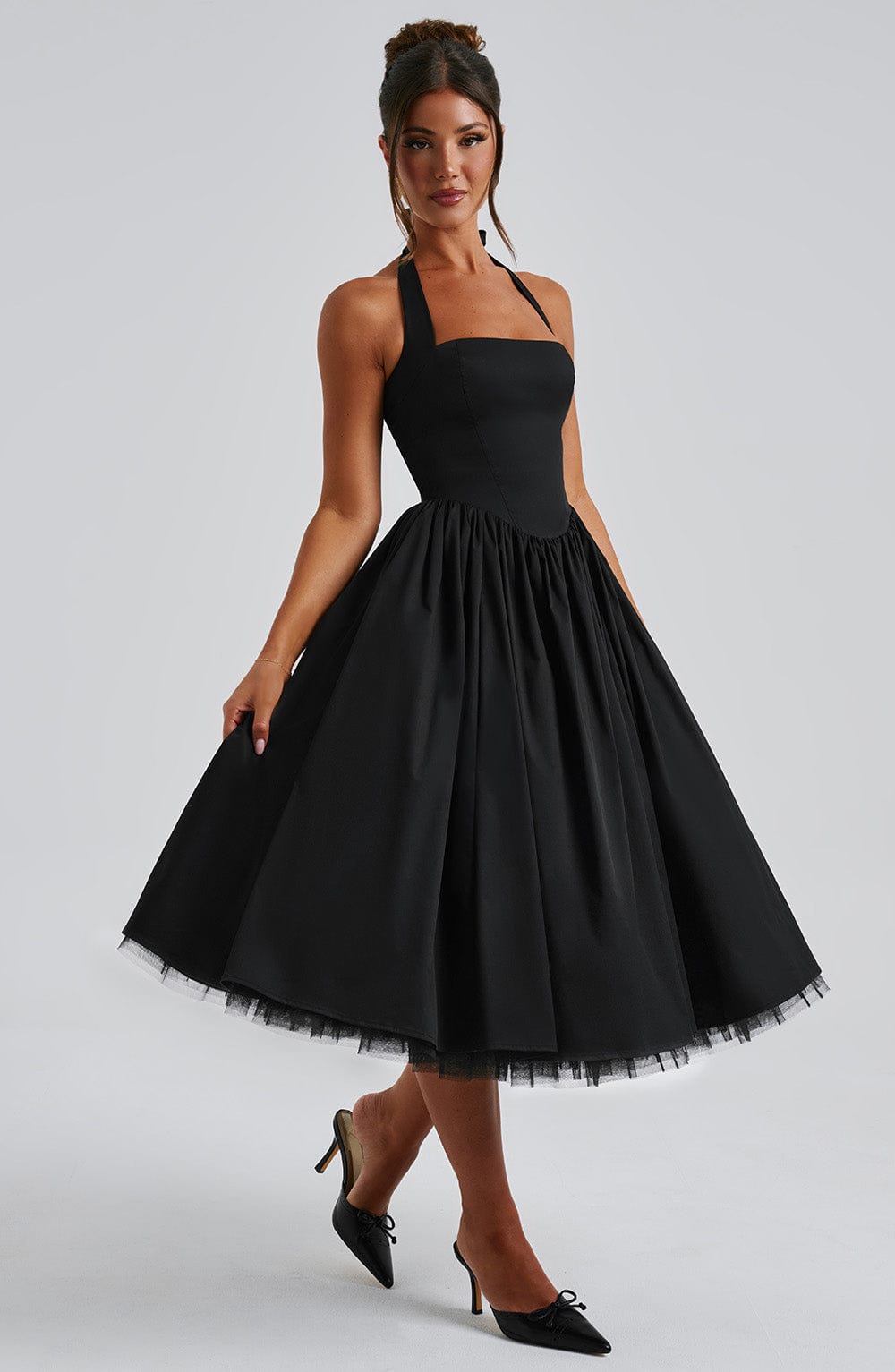 Isabelle's™ | Wedding Guest Halter Midi Dress