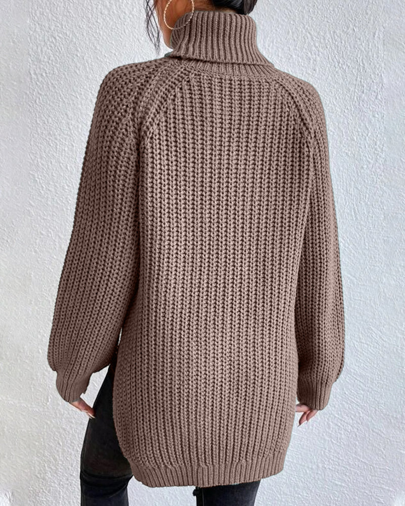 Isabelle's™ | Winter Ribbed Turtleneck Sweater