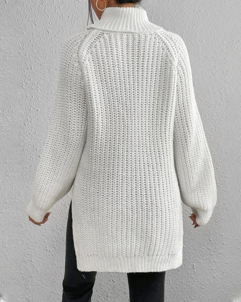 Isabelle's™ | Winter Ribbed Turtleneck Sweater