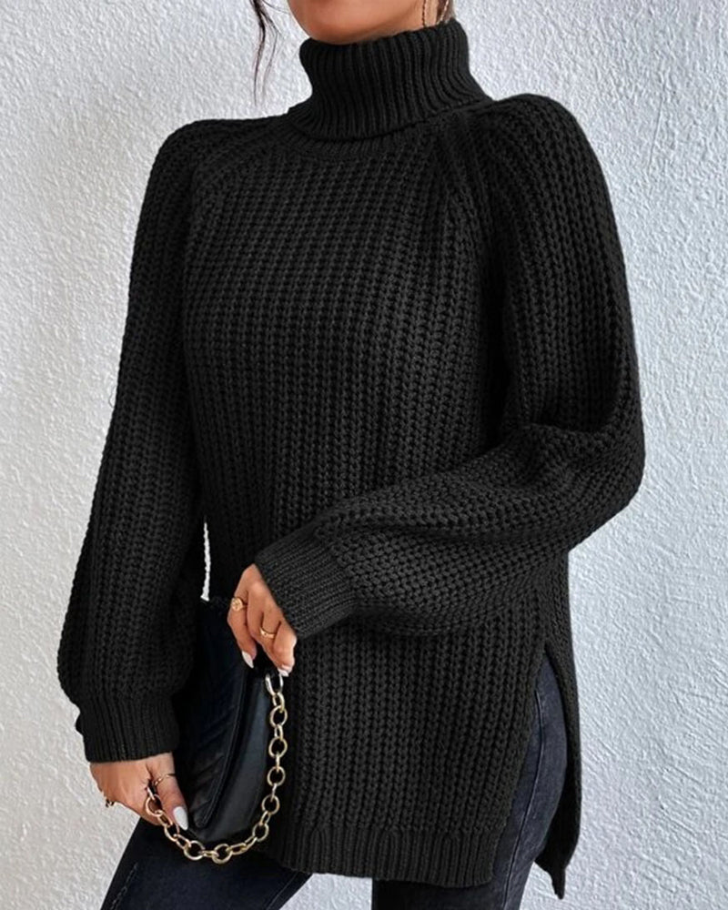 Isabelle's™ | Winter Ribbed Turtleneck Sweater