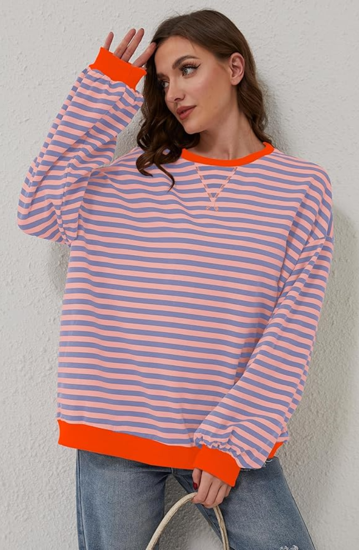 Isabelle's™ | Spring Striped Crewneck Sweater