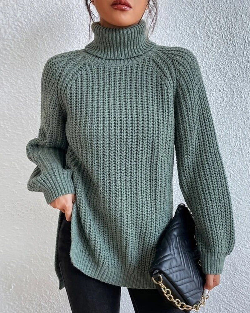 Isabelle's™ | Winter Ribbed Turtleneck Sweater