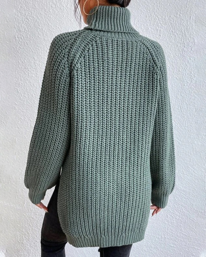 Isabelle's™ | Winter Ribbed Turtleneck Sweater
