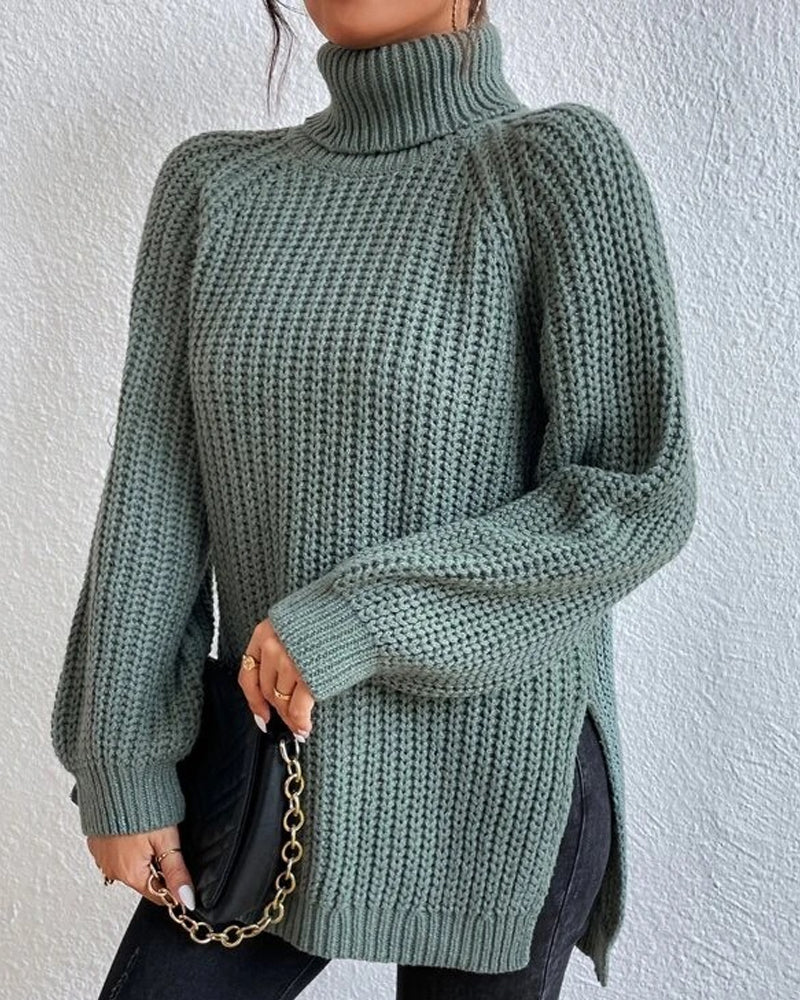 Isabelle's™ | Winter Ribbed Turtleneck Sweater