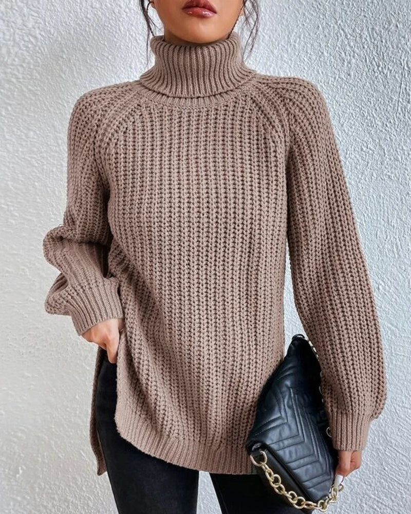 Isabelle's™ | Winter Ribbed Turtleneck Sweater