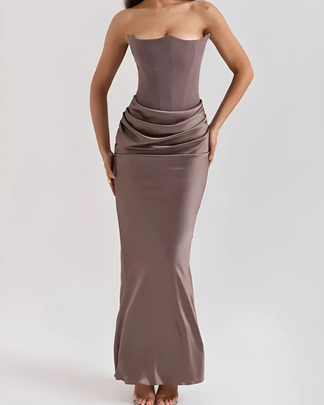Isabelle's™ | Wedding Guest Draped Maxi Dress