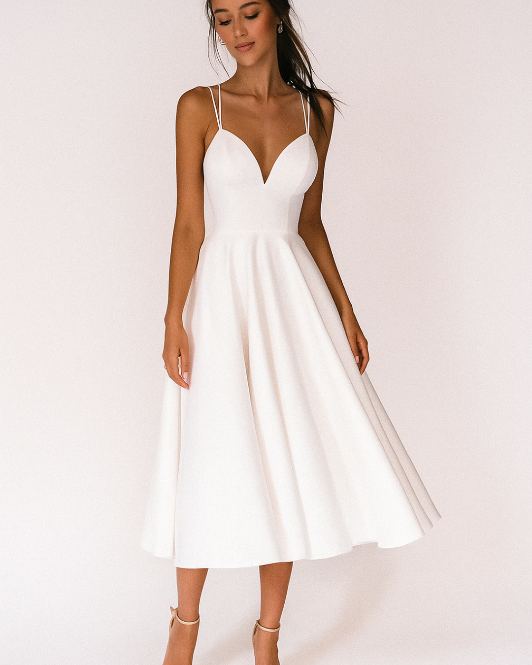Isabelle's™ | Wedding Guest Strappy Midi Dress