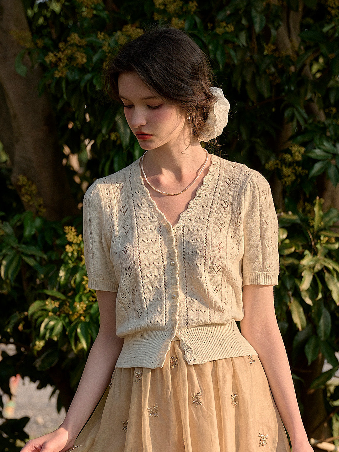 Harlow V-Neck Knit Cardigan