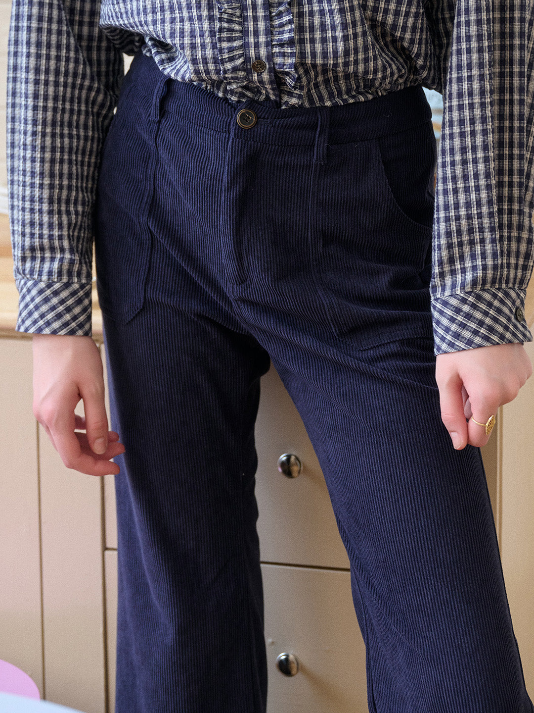 【Final Sale】Lexi Corduroy Straight Trousers