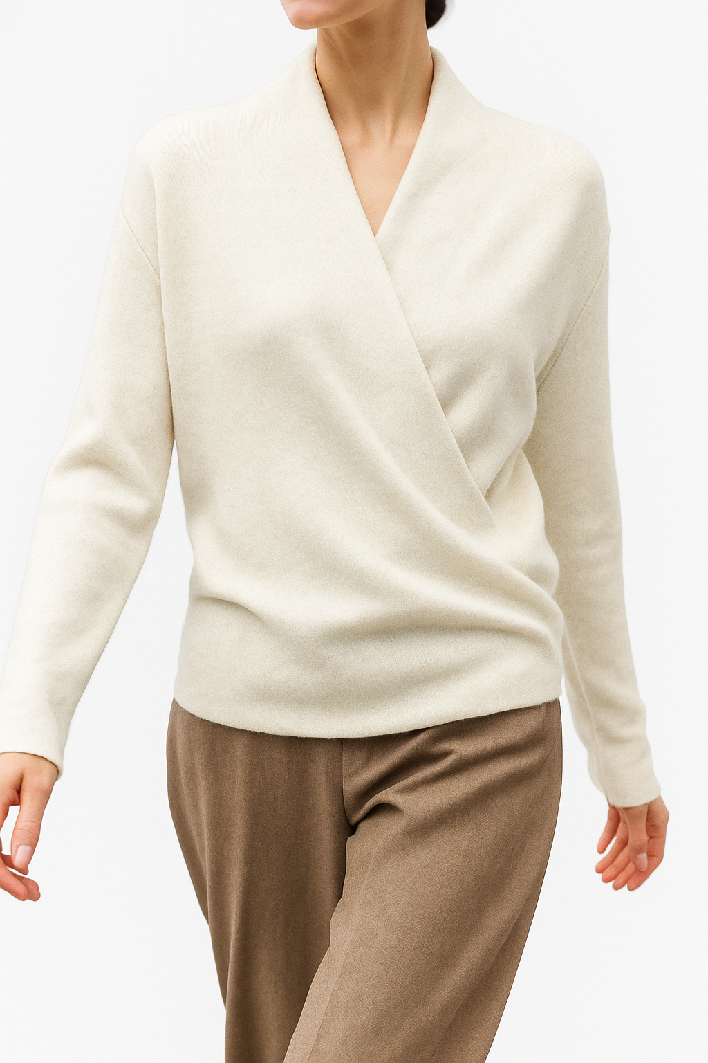 Isabelle's™ | Winter Wrap V Neck Knit Sweater
