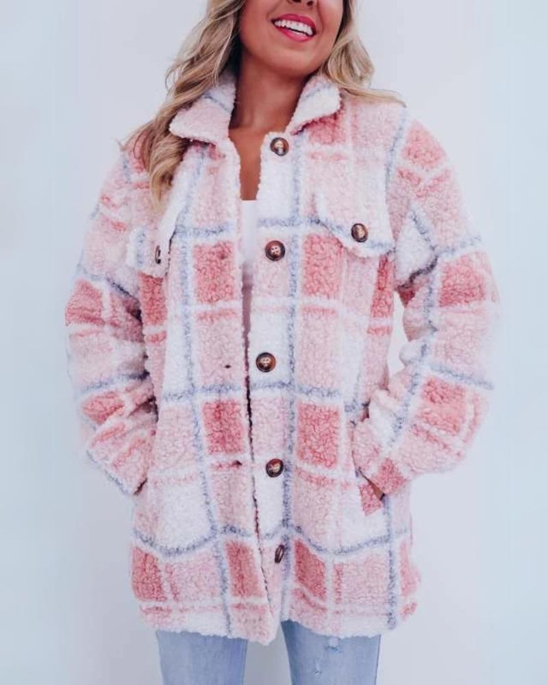 Isabelle's™ | Fleece Plaid Jacket