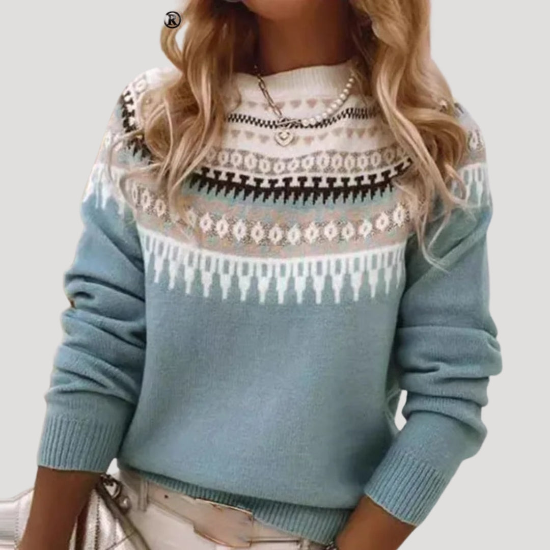 Isabelle's™ | Spring Fair Isle Knit Sweater