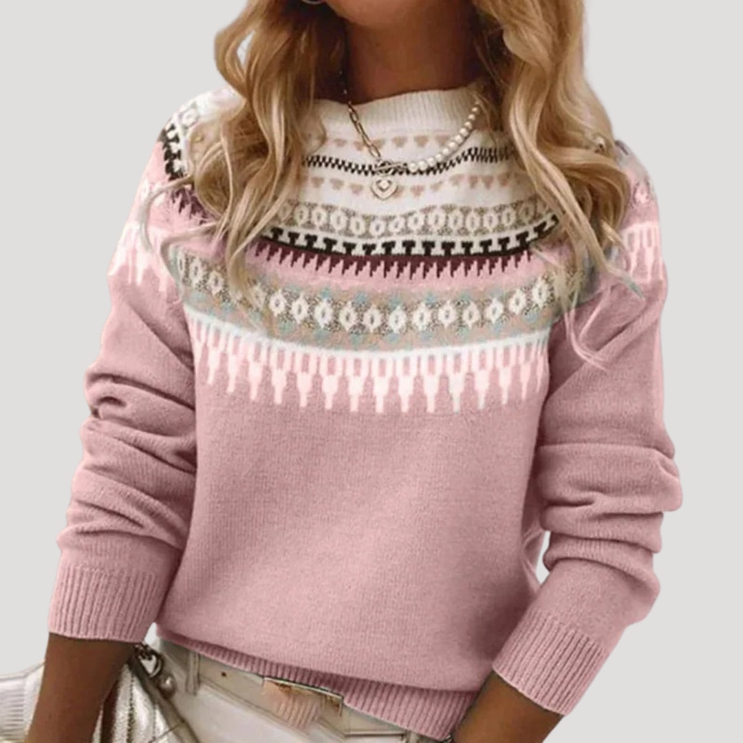 Isabelle's™ | Spring Fair Isle Knit Sweater