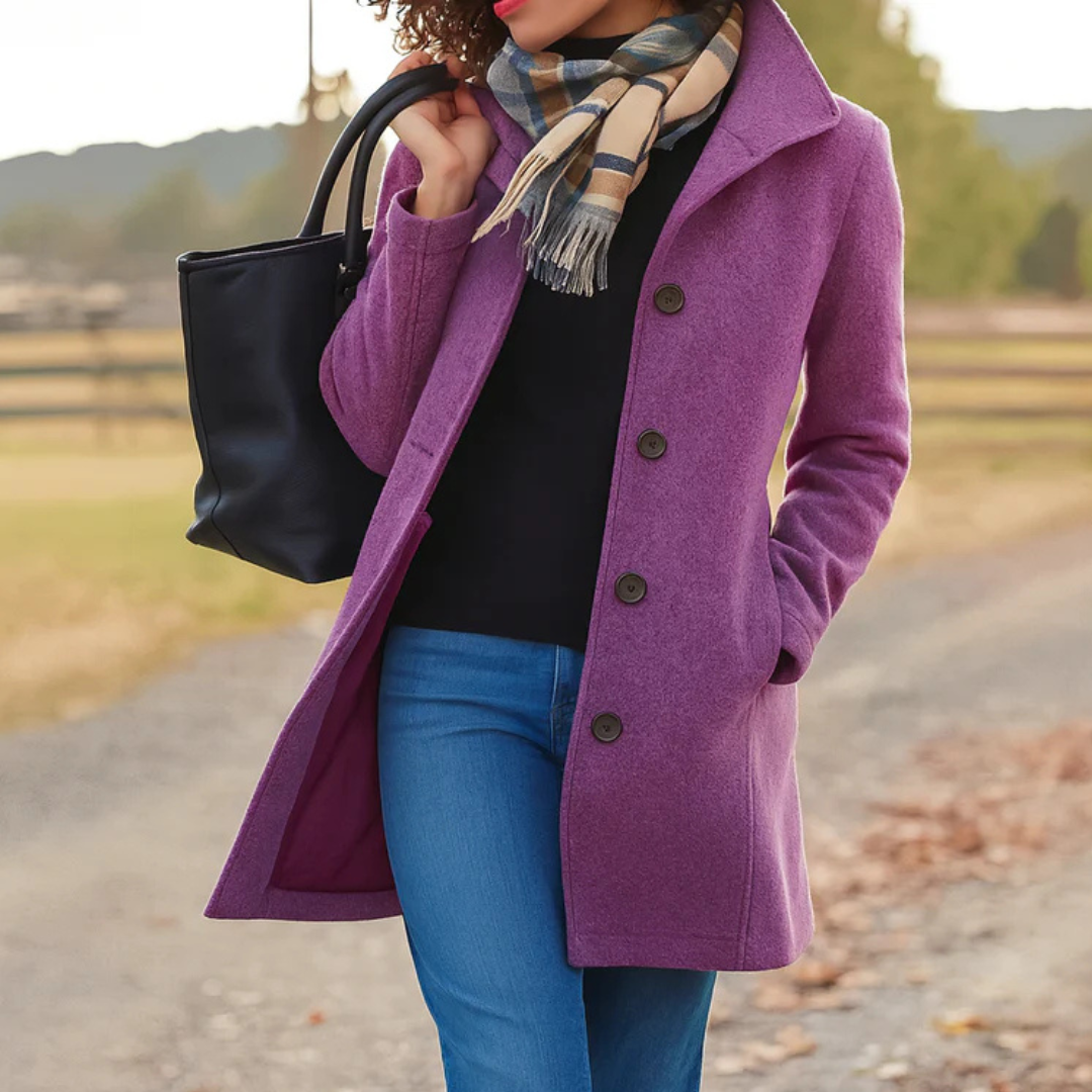 Isabelle's™ | Classic Winter Coat with Front Button Closure