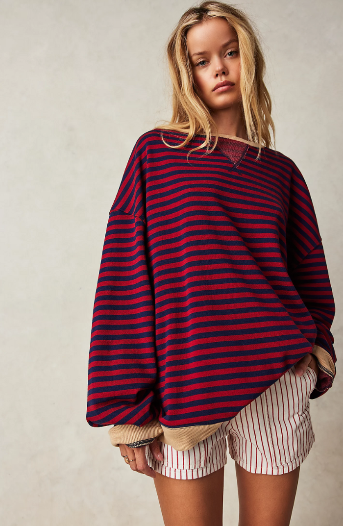 Isabelle's™ | Spring Striped Crewneck Sweater