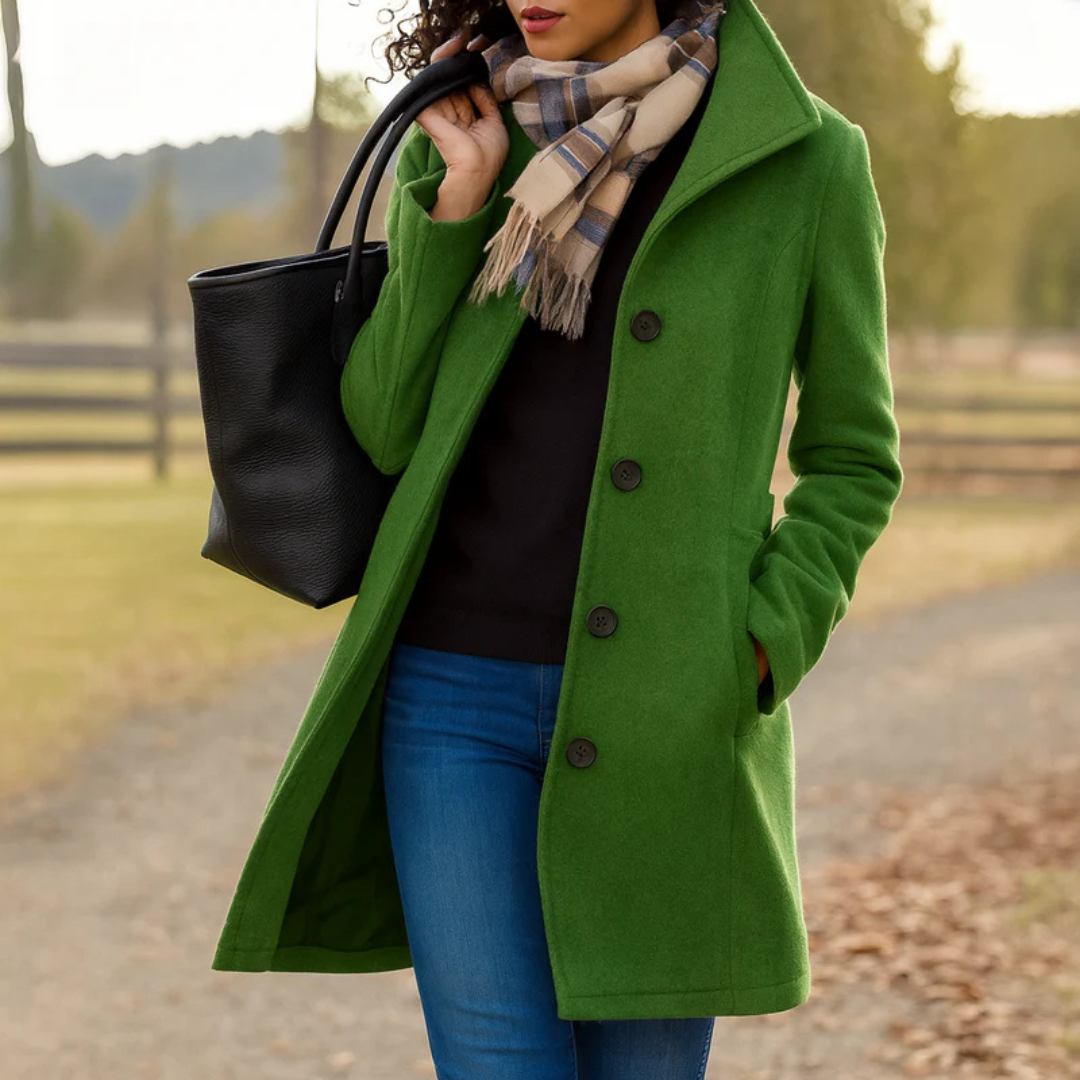 Isabelle's™ | Classic Winter Coat with Front Button Closure
