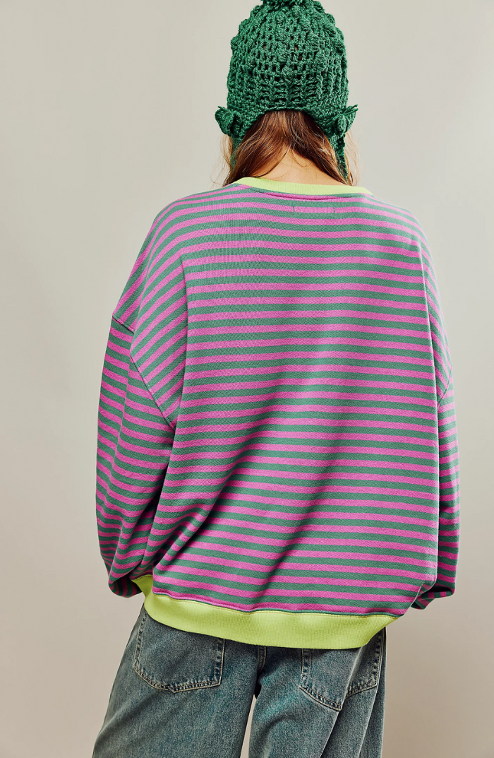 Isabelle's™ | Spring Striped Crewneck Sweater