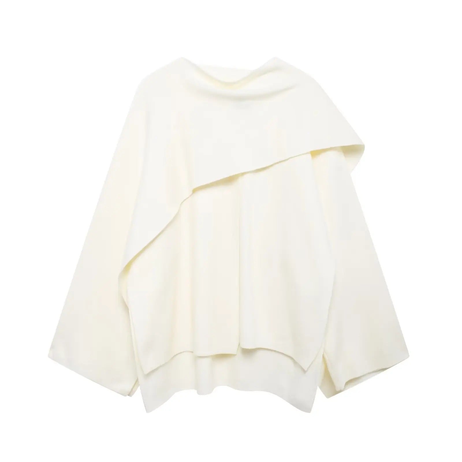 Isabelle's™ | Elegant Draped Cape Coat
