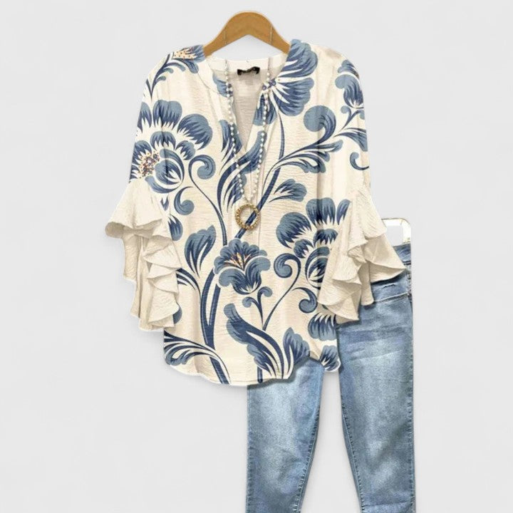 Isabelle's™ | Ruffle Sleeve Blouse