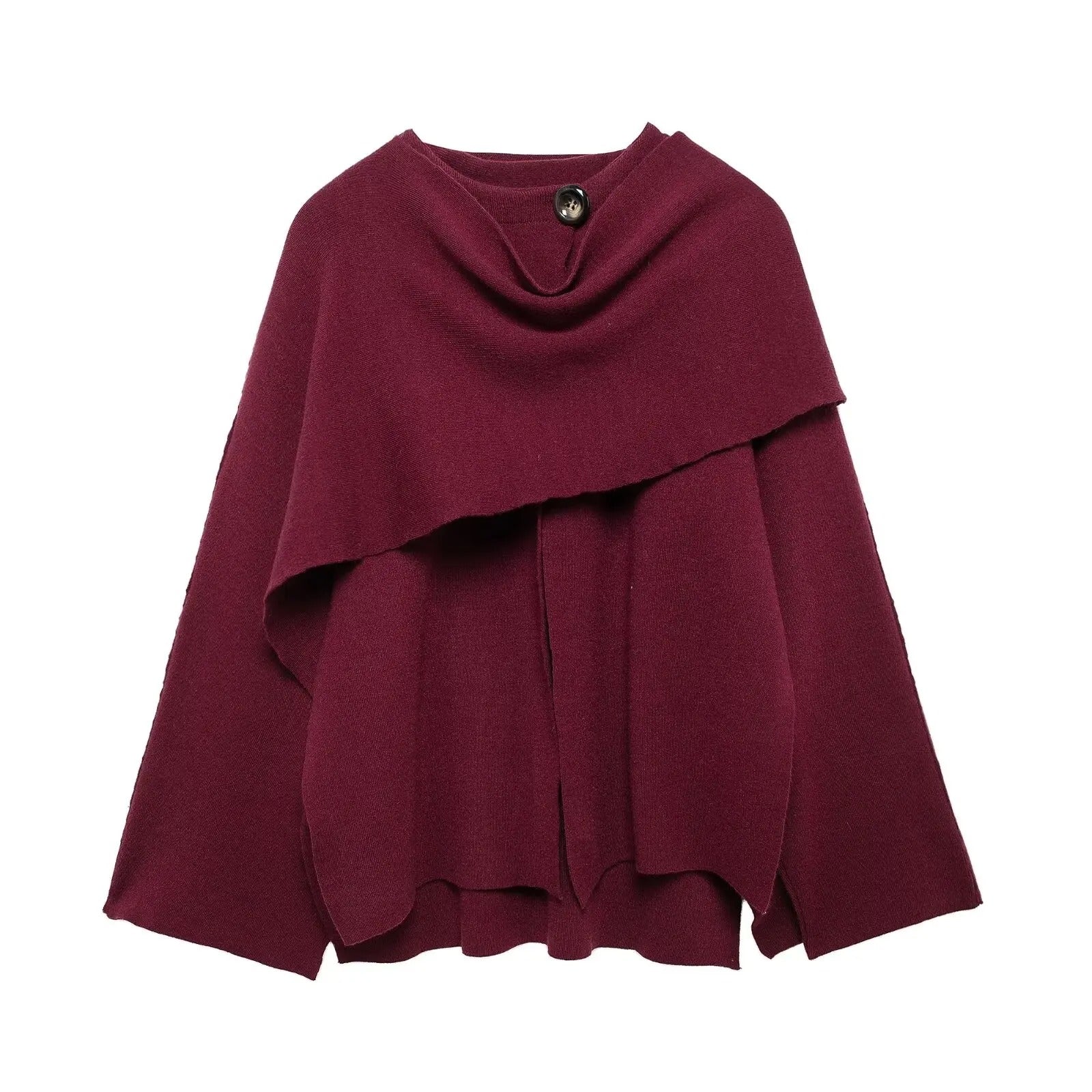 Isabelle's™ | Elegant Draped Cape Coat