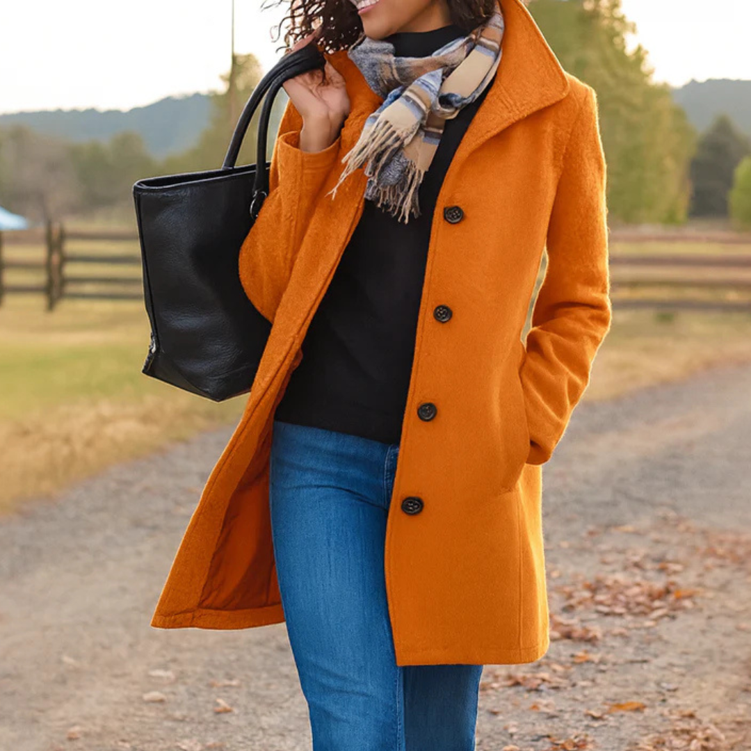 Isabelle's™ | Classic Winter Coat with Front Button Closure