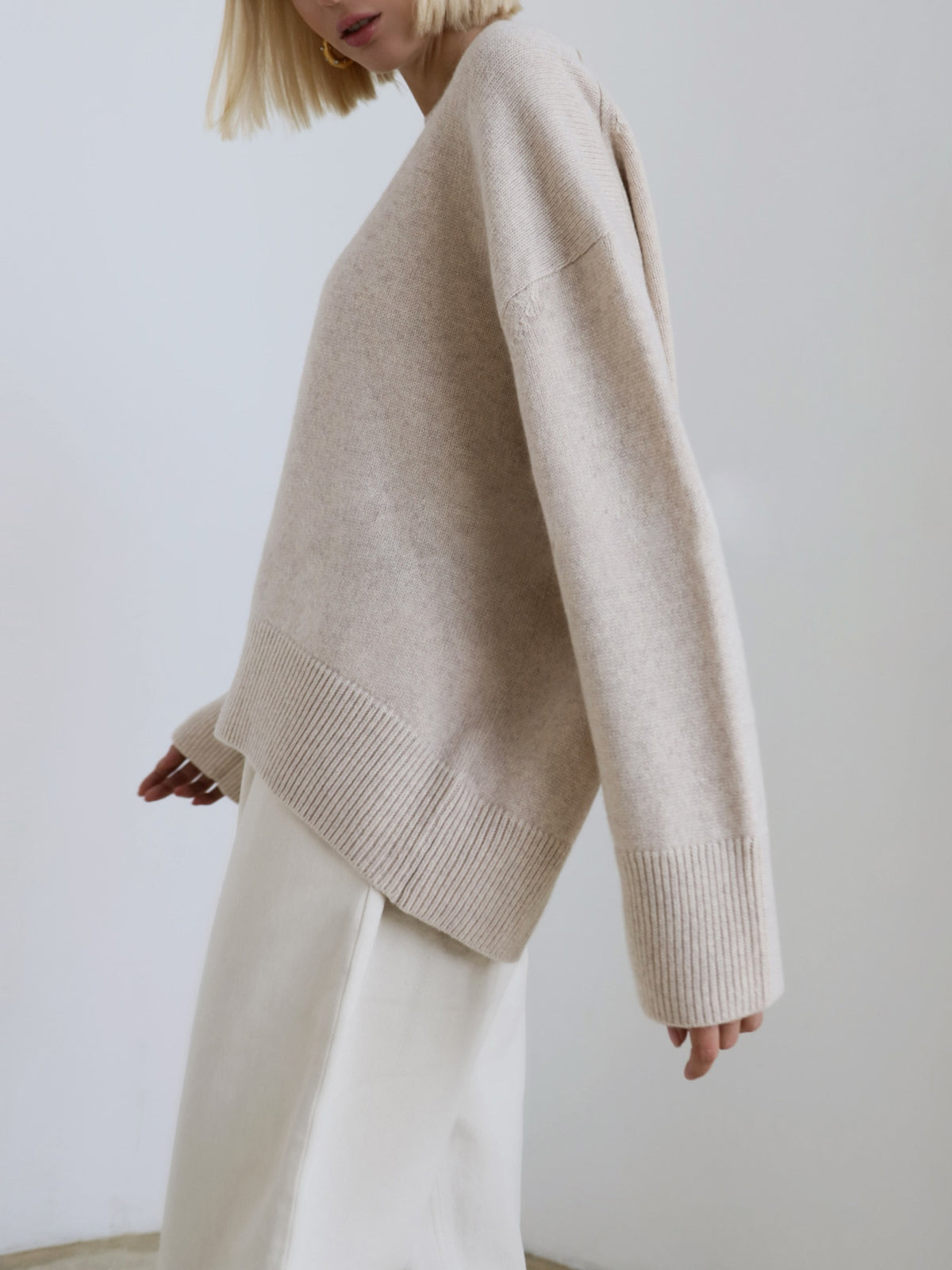 Isabelle's™ | Winter Oversized Knit Pullover Sweater