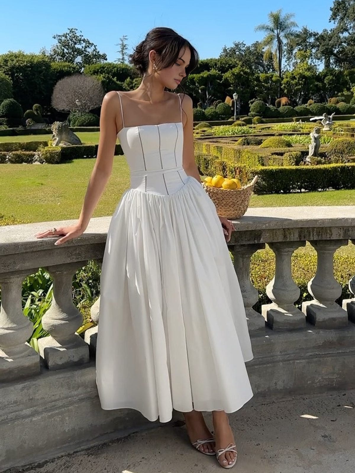 Isabelle's™ | Wedding Guest Corset Midi Dress