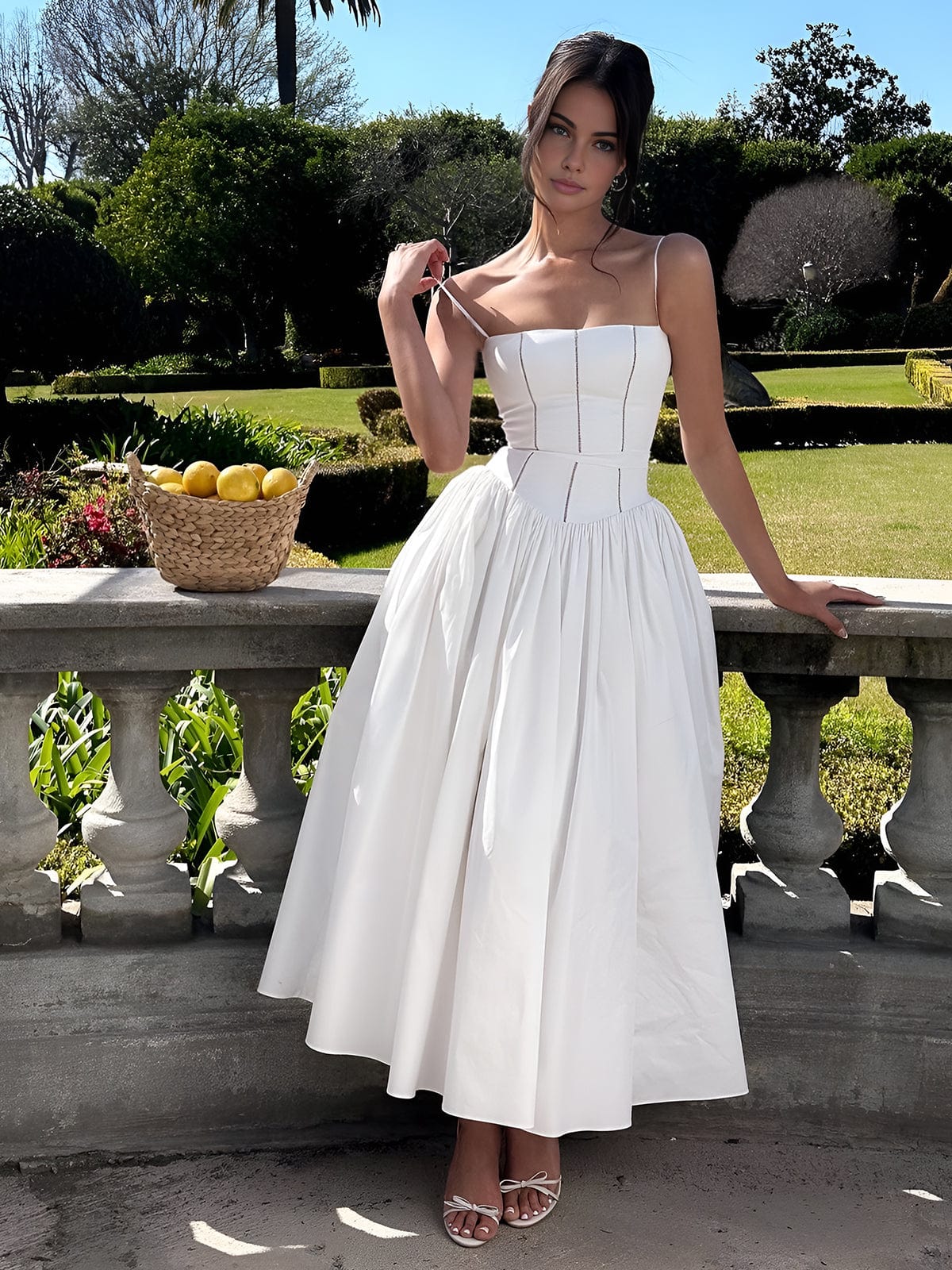 Isabelle's™ | Wedding Guest Corset Midi Dress