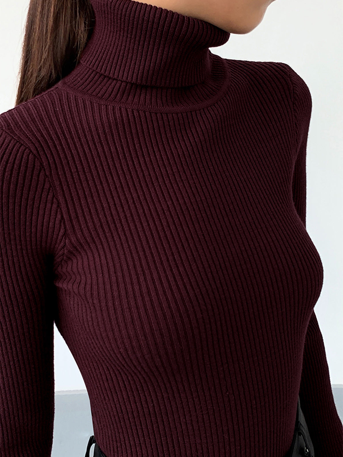 Isabelle's™ | Spring Stylish Ribbed Turtleneck Sweater