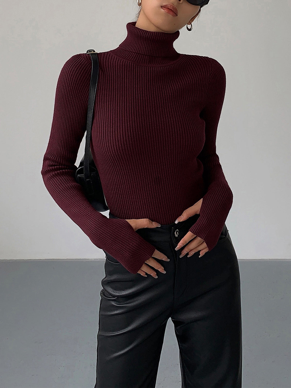 Isabelle's™ | Spring Stylish Ribbed Turtleneck Sweater