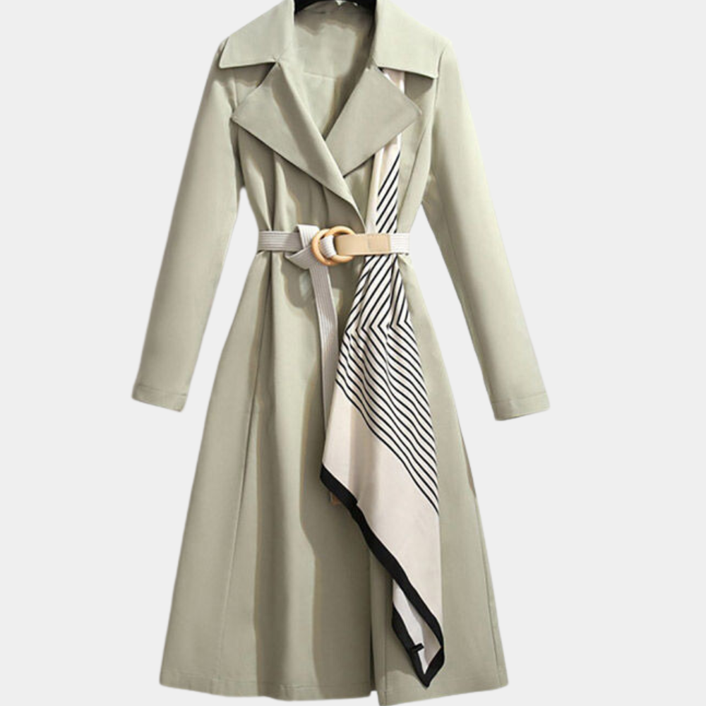 Isabelle's™ | Stylish Double-Breasted Belted Coat