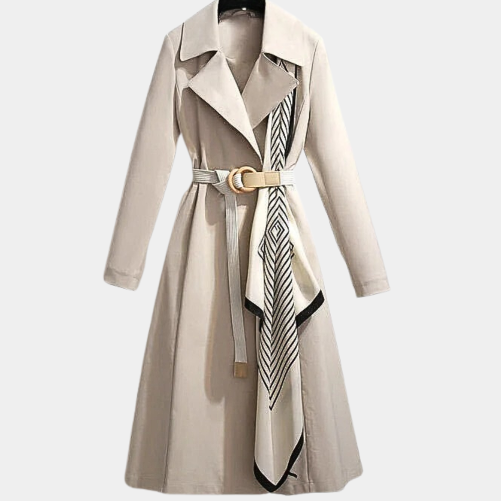 Isabelle's™ | Stylish Double-Breasted Belted Coat