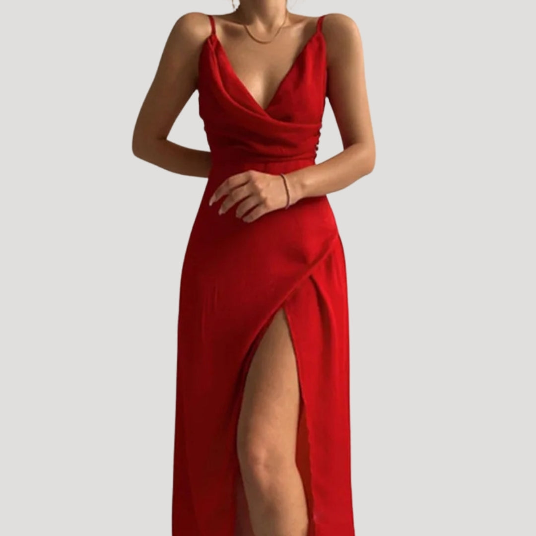 Isabelle's™ | Wedding Guest Slit Maxi Dress