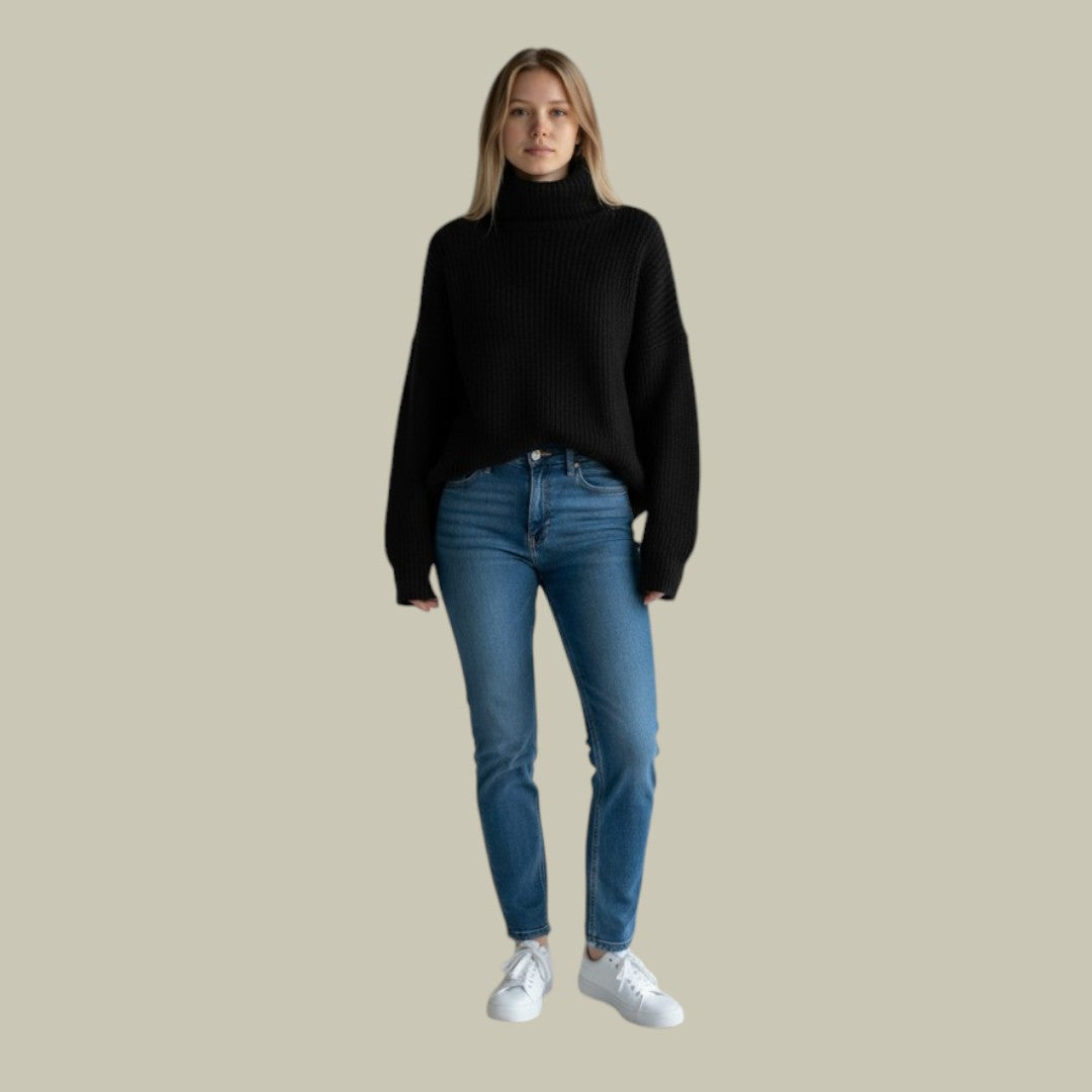 Isabelle's™ | Modern Relaxed Fit Winter Turtlenecks Sweater