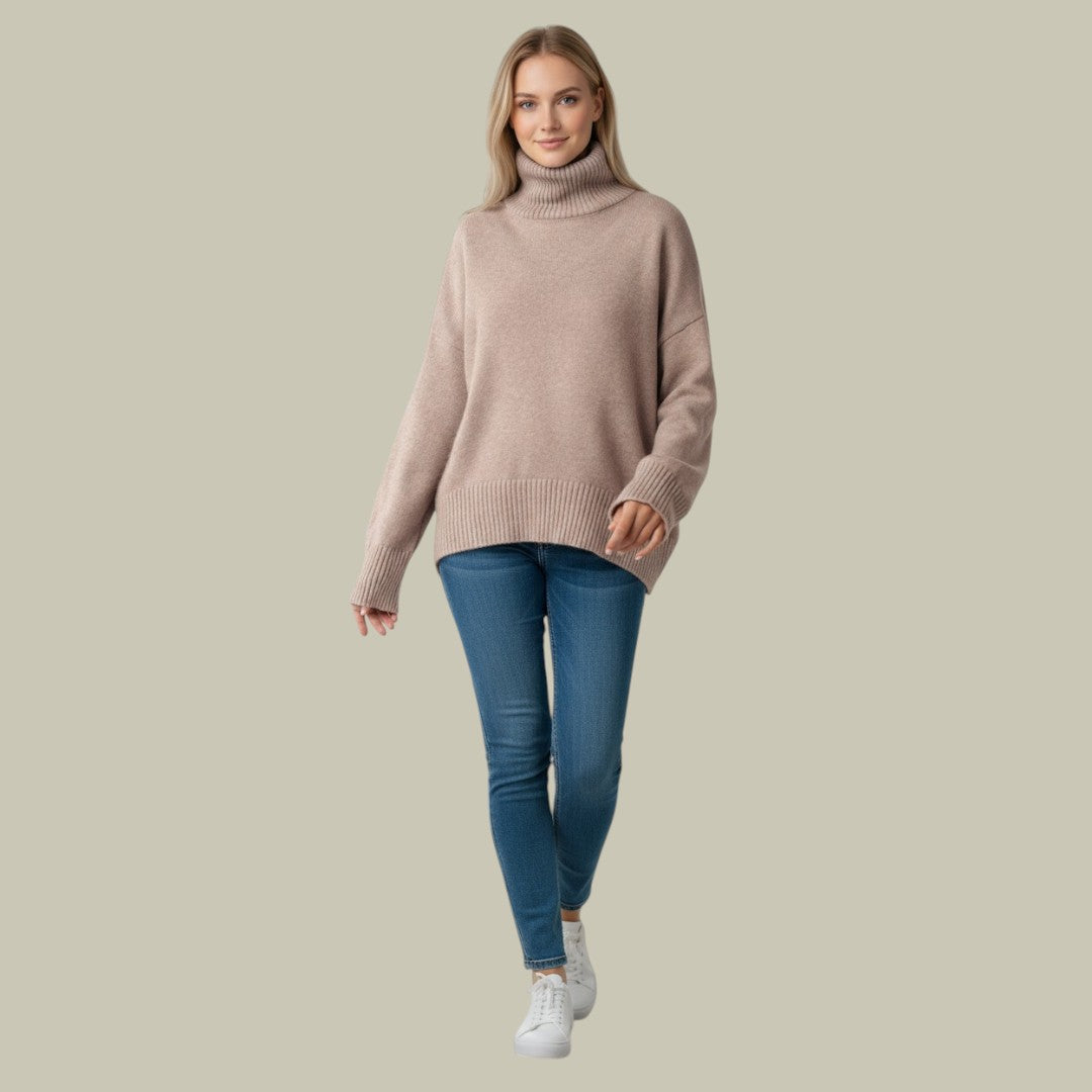 Isabelle's™ | Modern Relaxed Fit Winter Turtlenecks Sweater