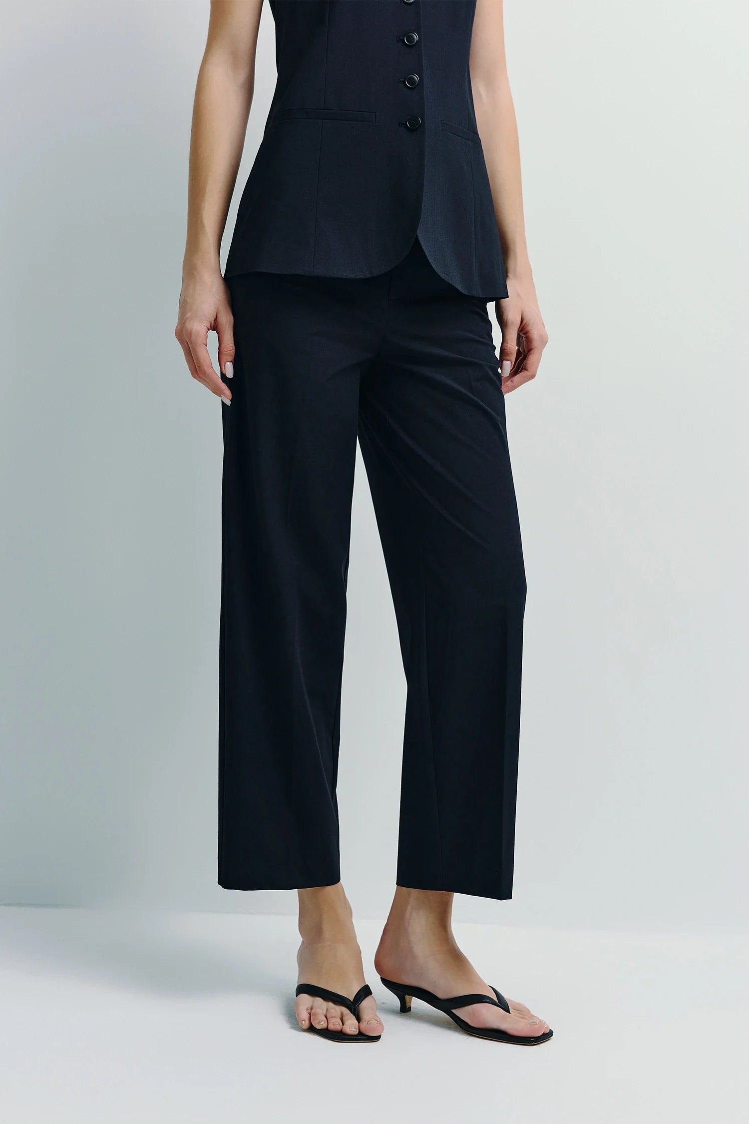 Donette Cropped Wide Leg Pant