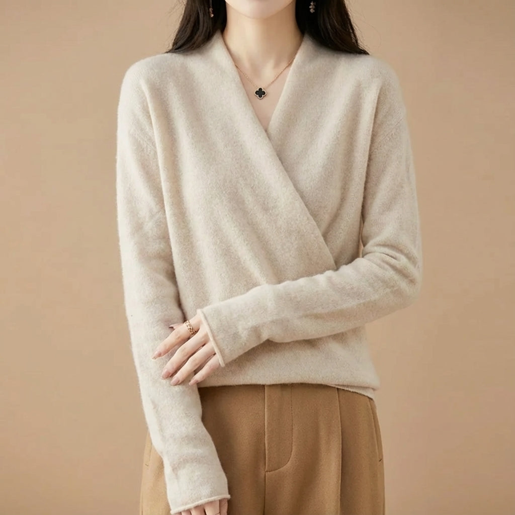 Isabelle's™ | Wool blend wrap sweater