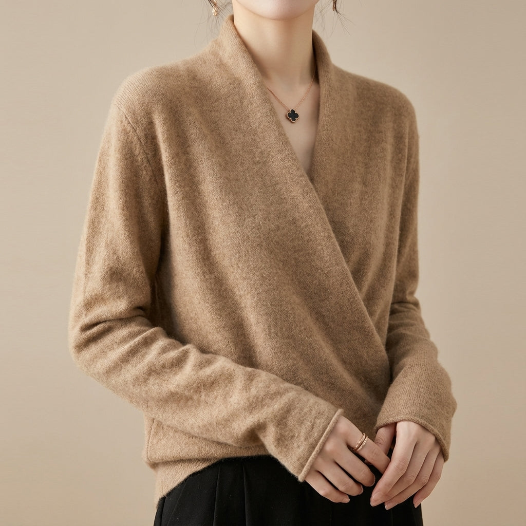 Isabelle's™ | Wool blend wrap sweater