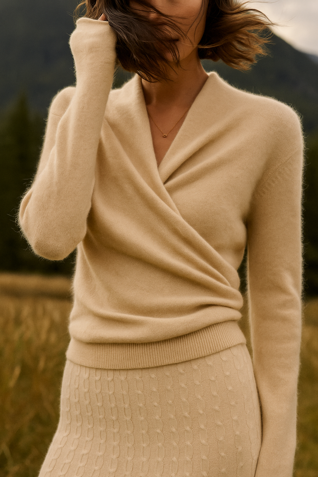 Isabelle's™ | Elegant Wrap Crossover Chic Sweater