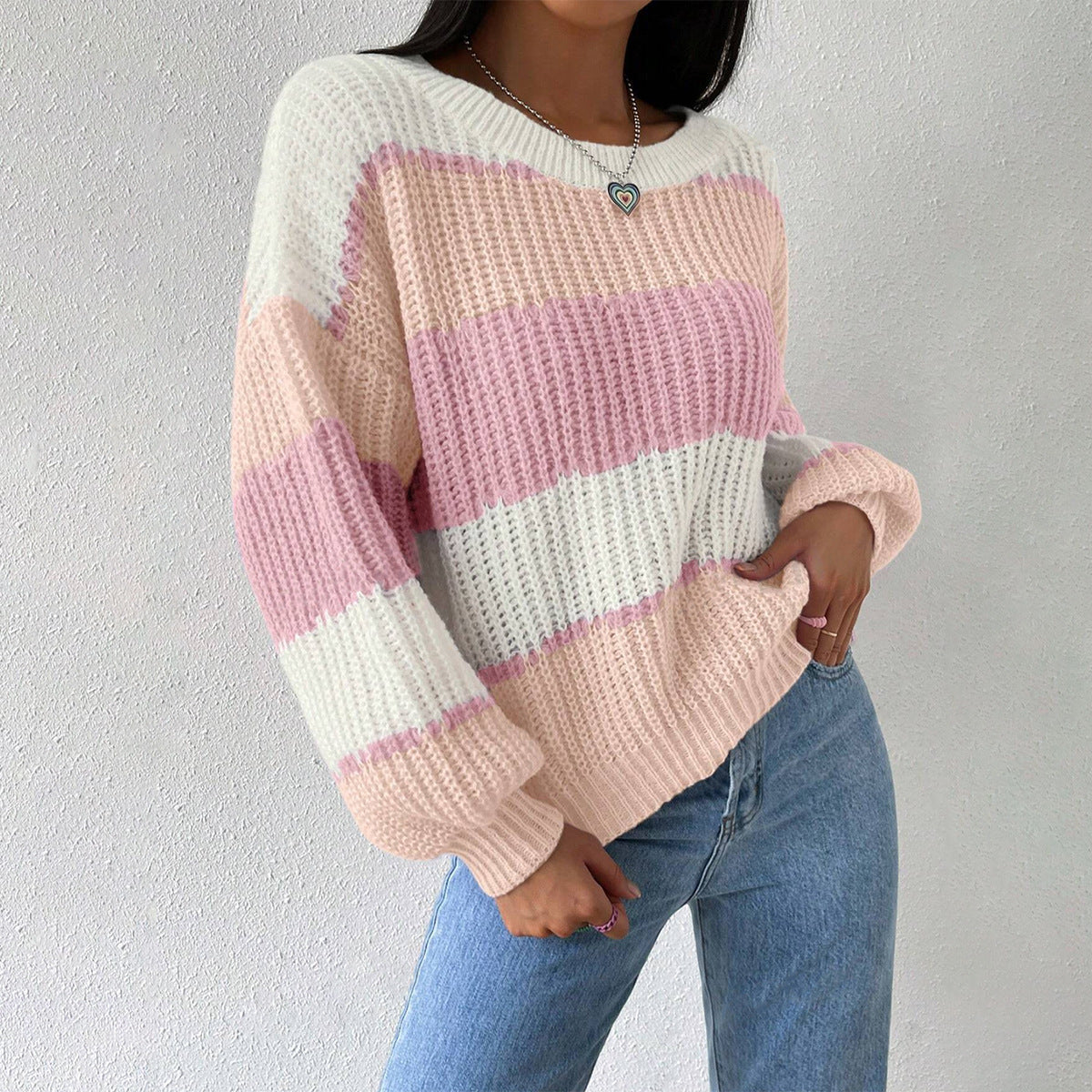 Isabelle's™ | Striped Knit Pullover Sweater