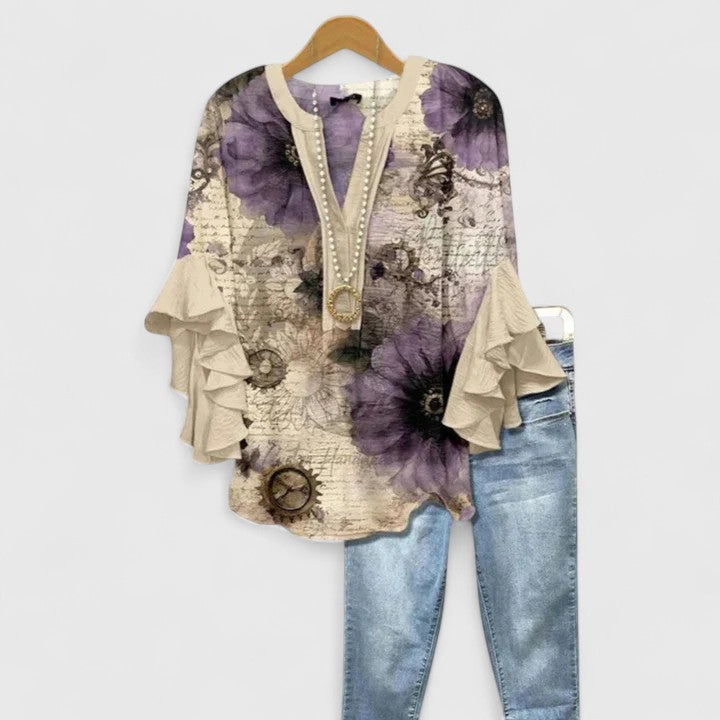 Isabelle's™ | Ruffle Sleeve Blouse