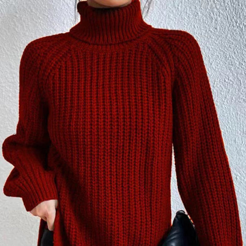 Isabelle's™ | Winter Turtleneck Ribbed Knit Sweater
