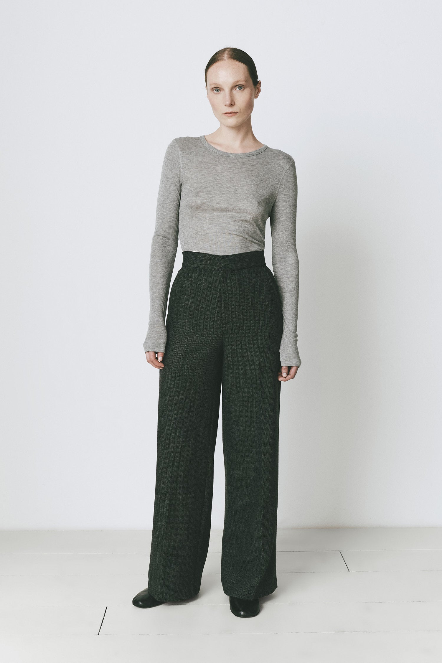Clef Long Sleeve Crewneck Top