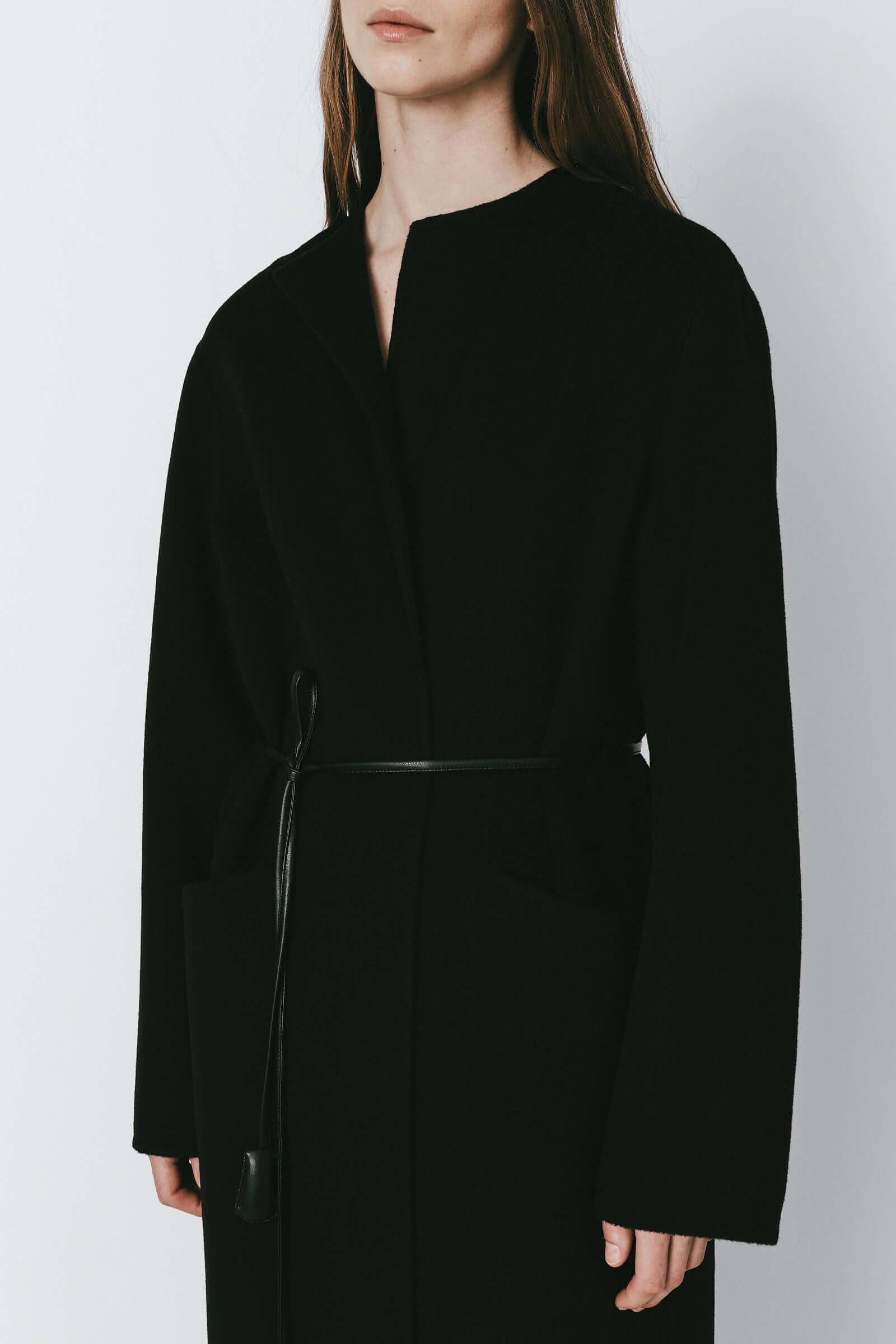Mathé Belted Double-Faced Coat