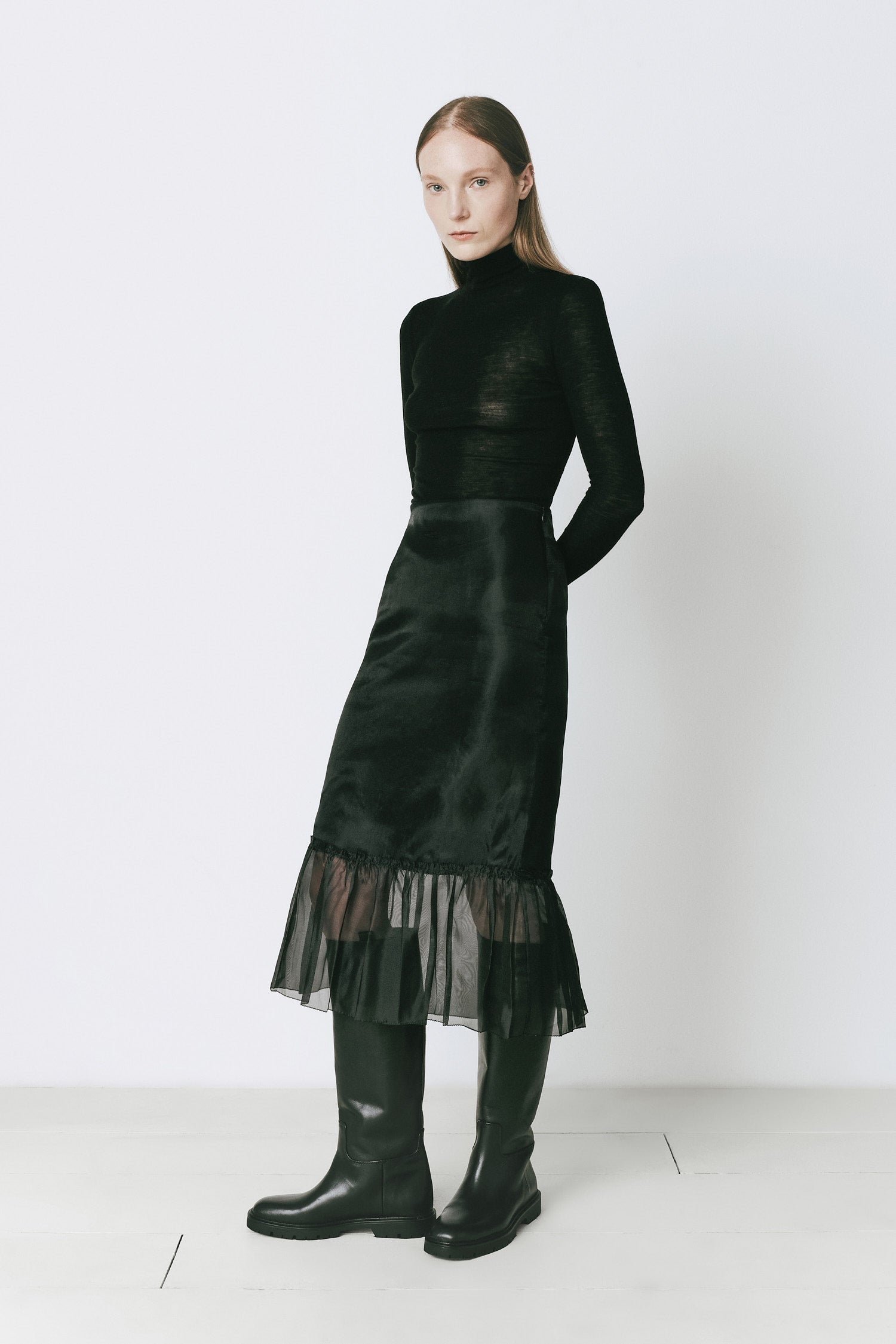 Moulin Organza Peplum Skirt