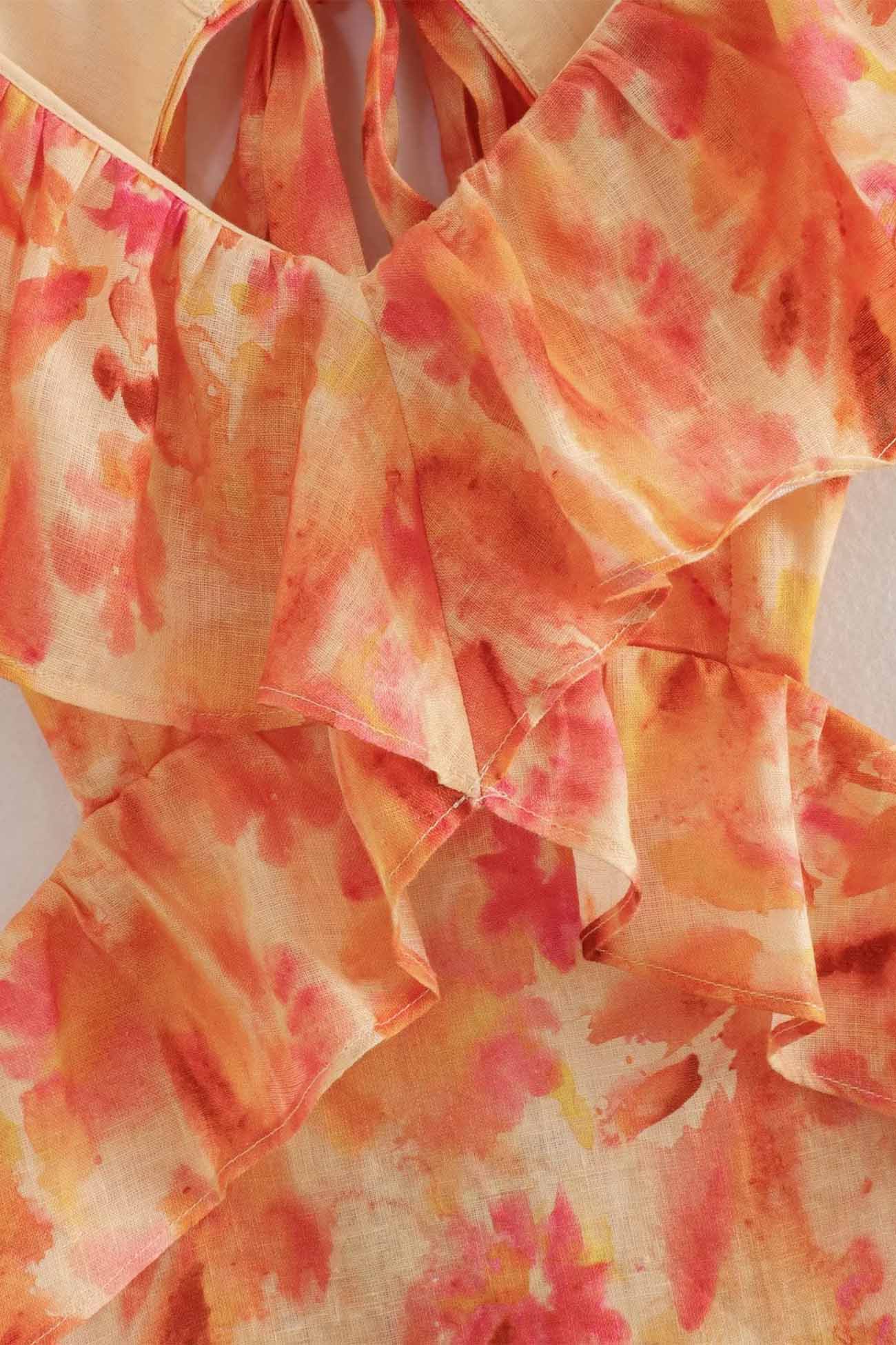 Isabelle's™ | Floral Elegant Ruffle Maxi Dress