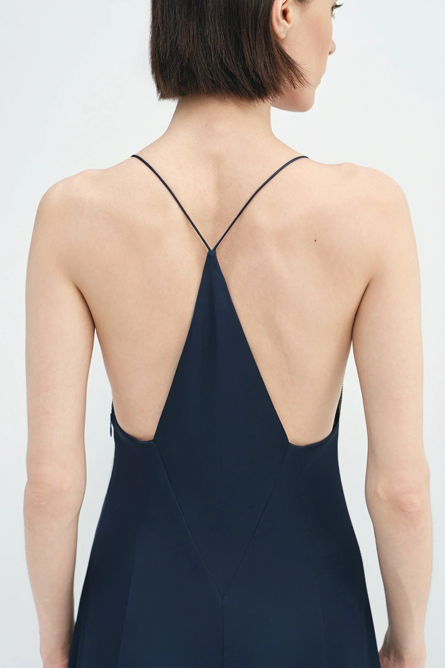 Amélie V-Cami Satin Dress