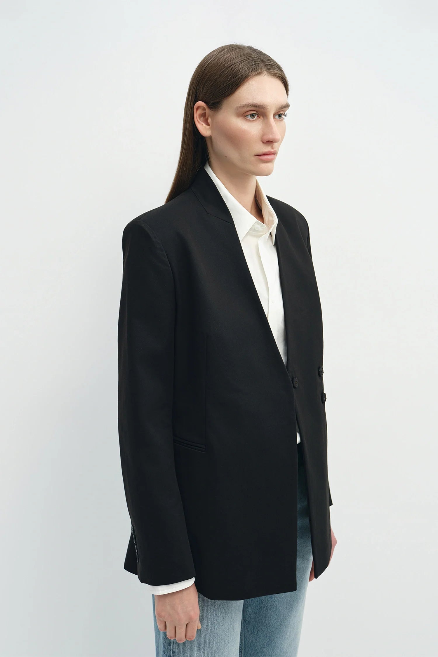Miray Collarless Blazer