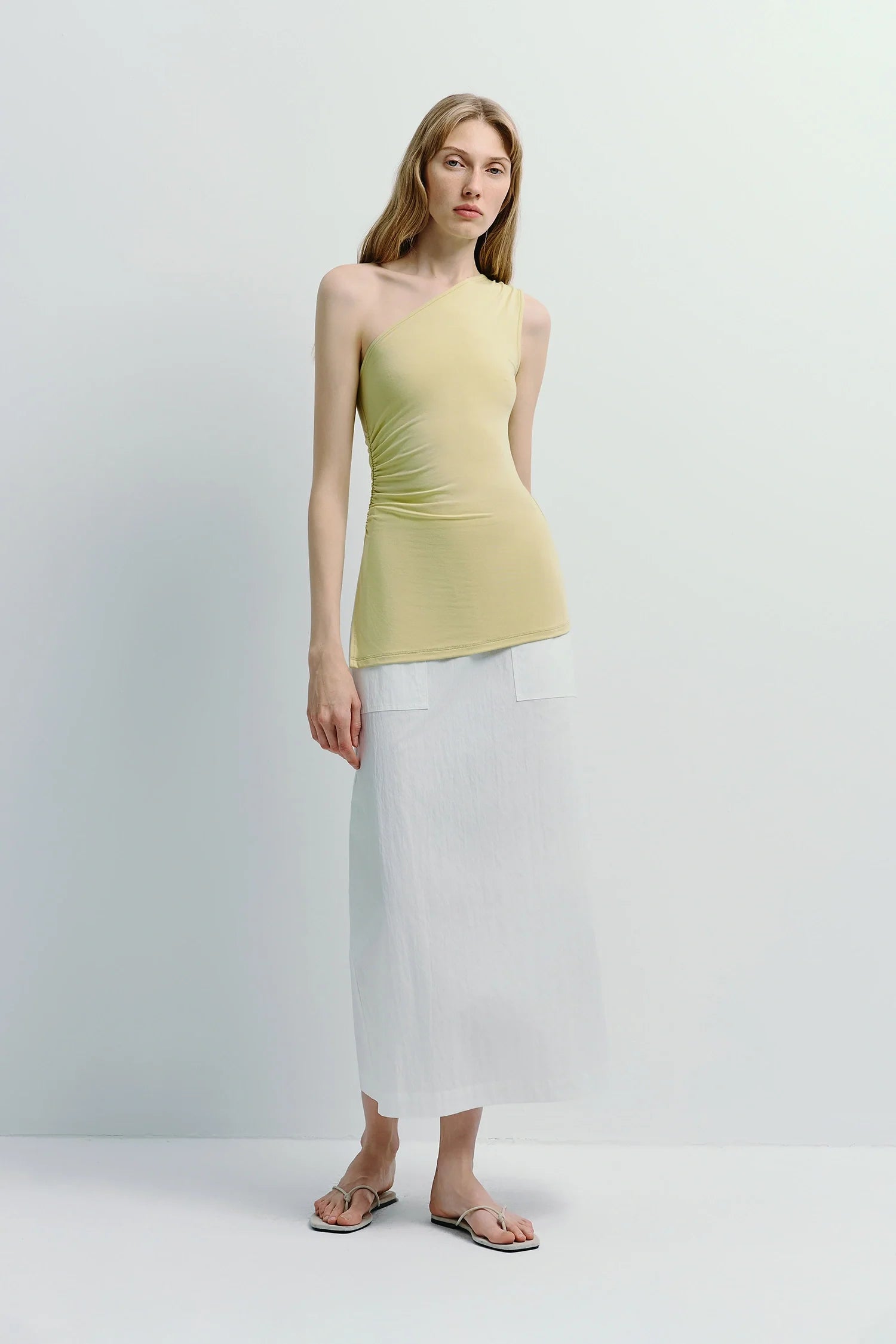 Savoie Crinkled Poplin Skirt