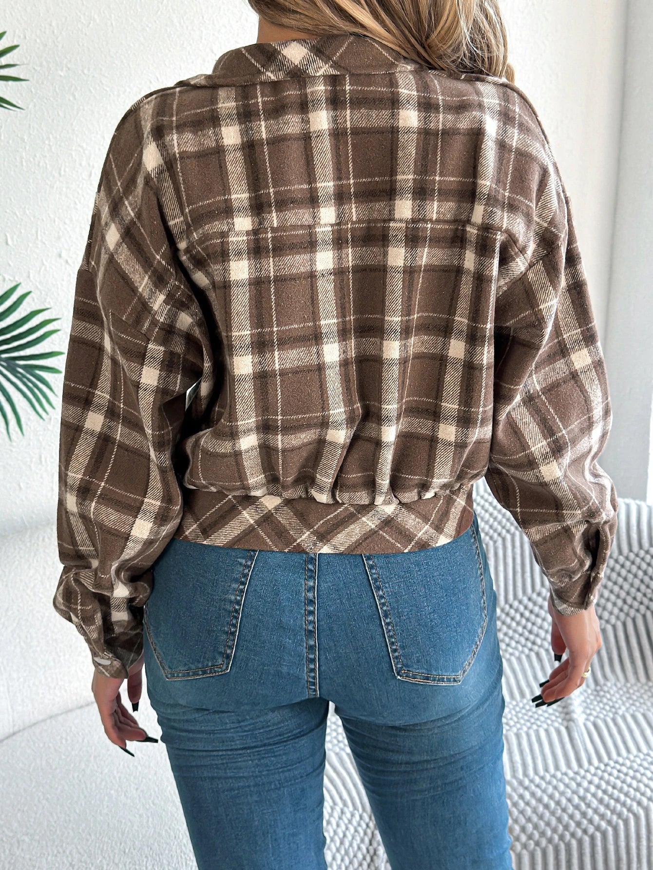 Isabelle's™ | Cropped Plaid Jacket